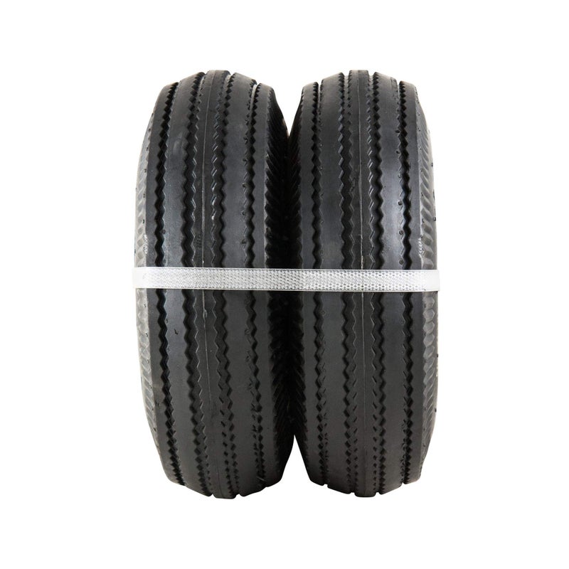 Marathon 02310 Pneumatic Air Filled Hand Truck and All-Purpose Tires on Wheels-4.10/3.50-4 Inch, 2.25" Offset Hub, 5/8" Bearings Fits Various Types of Utility Equipment, 2 Pack - Image 2